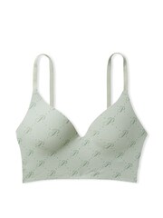 Victoria's Secret PINK Iceberg Green Script Non Wired Push Up Lounge Bralette - Image 4 of 4