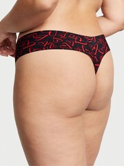 Victoria's Secret Black Outline Heart  Smooth Thong Knickers - Image 2 of 4