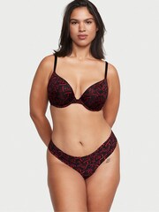 Victoria's Secret Black Outline Heart  Smooth Thong Knickers - Image 3 of 4