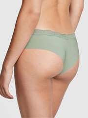 Victoria's Secret PINK Iceberg Green Cheeky Lace Trim No Show Knickers - Image 2 of 3