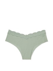 Victoria's Secret PINK Iceberg Green Cheeky Lace Trim No Show Knickers - Image 3 of 3