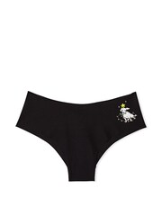 Victoria's Secret PINK Pure Black Holiday Dog No Show Cheeky Knickers - Image 3 of 3
