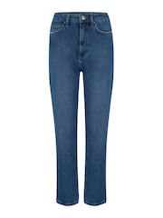 Pour Moi Blue Aubrey Denim High Waist Mom Jeans - Image 4 of 5