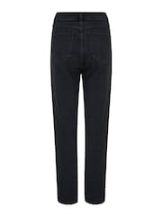 Pour Moi Black Aubrey Denim High Waist Mom Jeans - Image 5 of 5