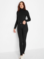 Long Tall Sally Black Ava Stretch Skinny Jeans - Image 2 of 5
