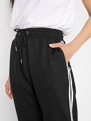 Long Tall Sally Black Side Stripe Stretch Jogger - Image 3 of 4