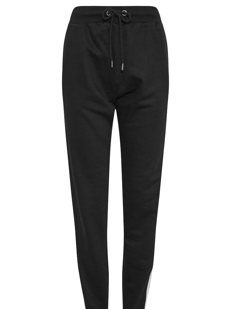 Long Tall Sally Black Side Stripe Stretch Jogger - Image 4 of 4