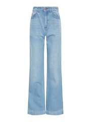 Long Tall Sally Blue Bea Wide Leg Jeans - Image 4 of 4