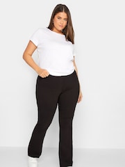 Long Tall Sally Black Stretch Bootcut Trousers - Image 4 of 4