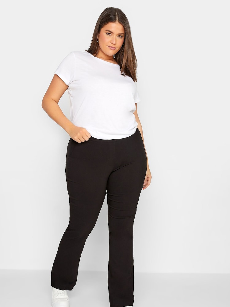 Long Tall Sally Black Stretch Bootcut Trousers - Image 4 of 4