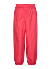 Mountain Warehouse Red Waterproof Fleece Lined Kids Trousers - Image 1 of 6