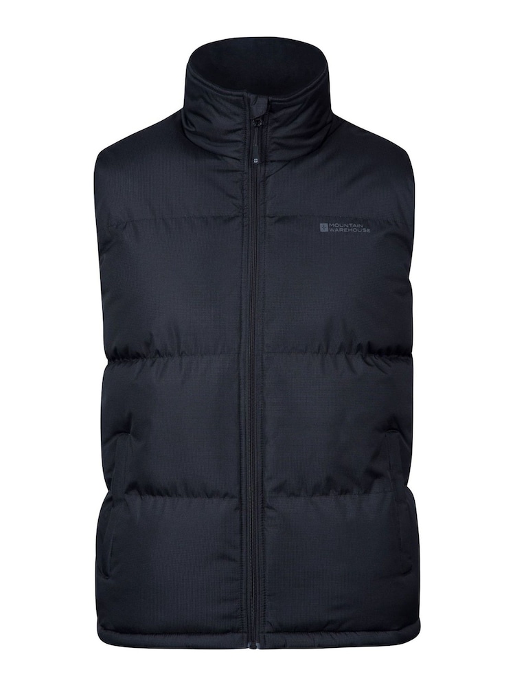 Mountain Warehouse Black Rock Mens Padded Gilet - Image 1 of 6 Mountain Warehouse Black Rock Mens Padded Gilet - Image 1 of 6
