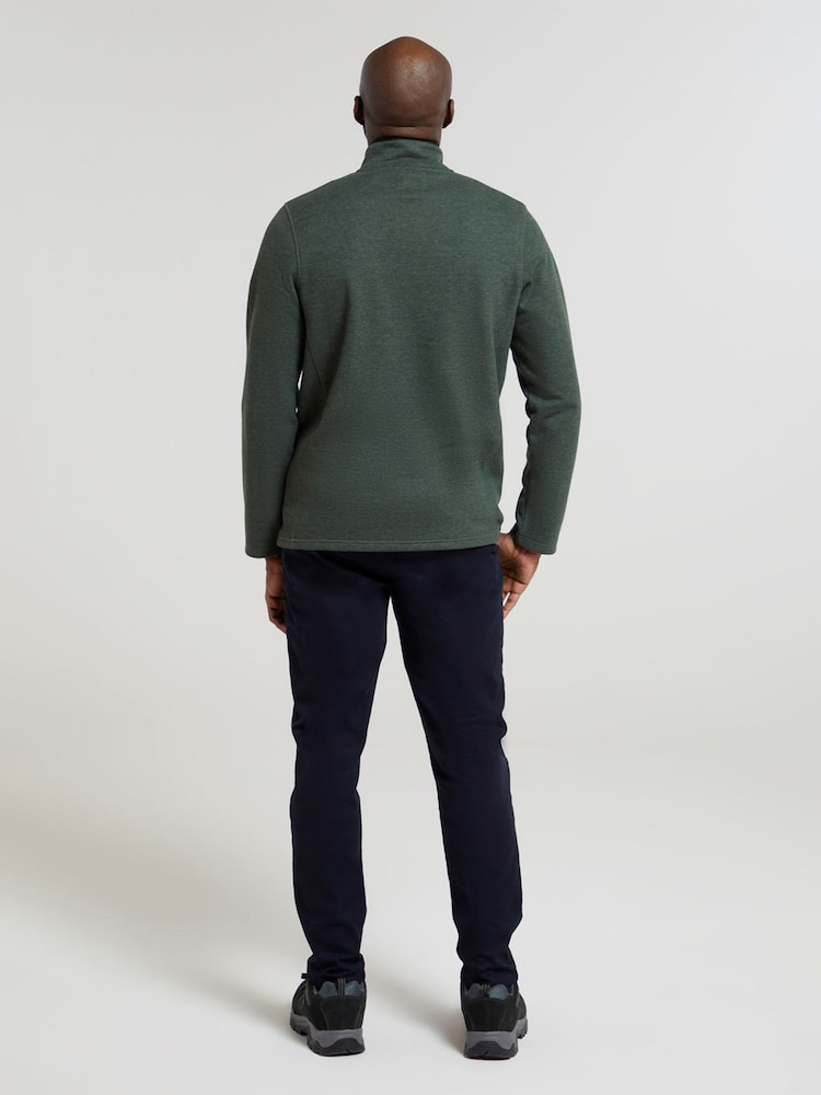 Mountain Warehouse Green Beta Mens Zip Neck Top - Image 2 of 5