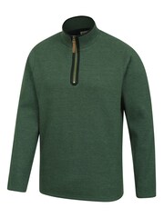 Mountain Warehouse Green Beta Mens Zip Neck Top - Image 3 of 5