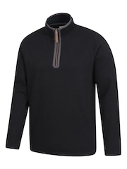 Mountain Warehouse Black Beta Mens Zip Neck Top - Image 3 of 5