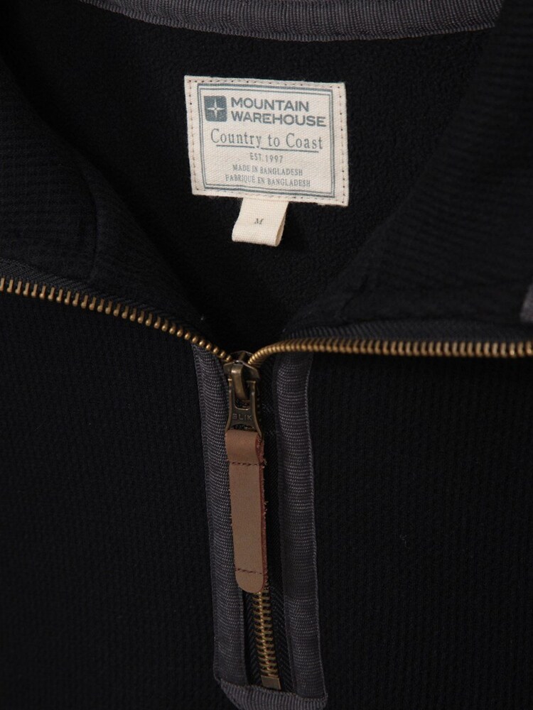 Mountain Warehouse Black Beta Mens Zip Neck Top - Image 5 of 5