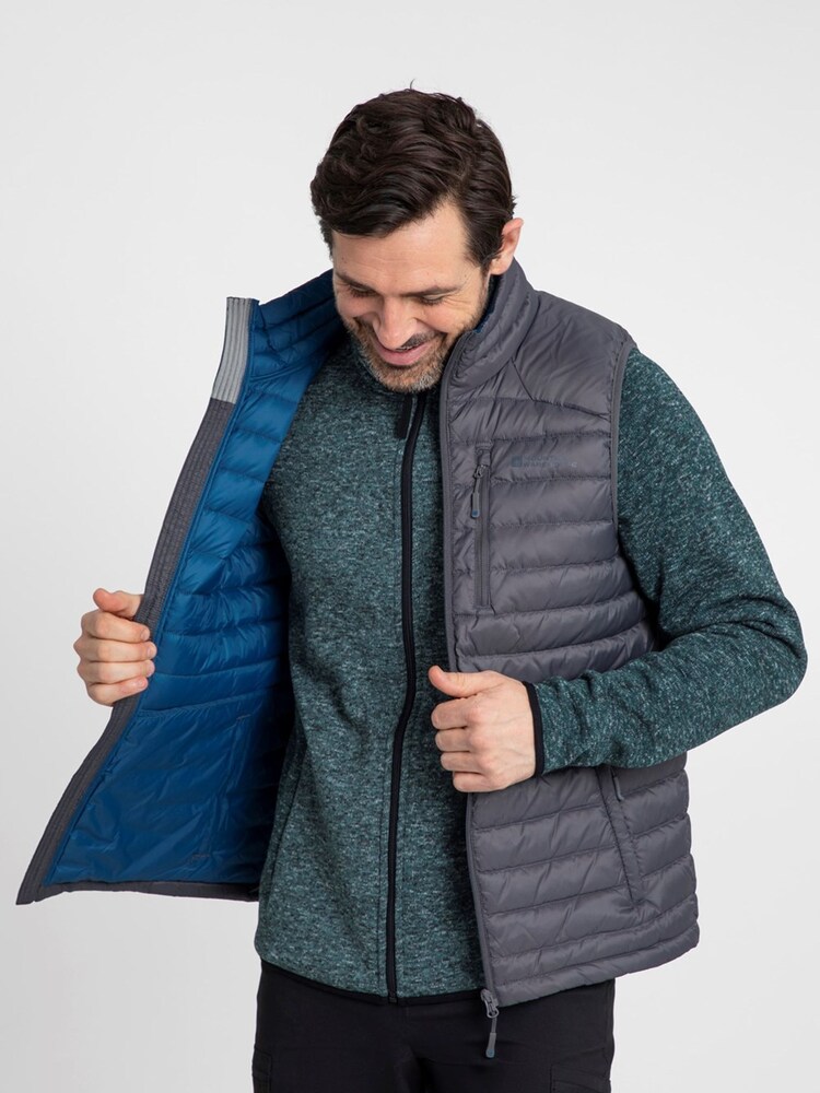 Mountain Warehouse Grey Black Henry II Extreme Mens Down Padded Gilet - Image 2 of 6