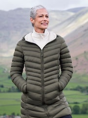 Mountain Warehouse Khaki Florence Womens Long Padded Coat - Image 1 of 6
