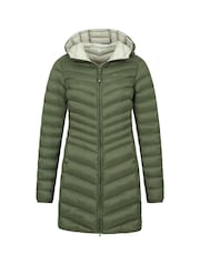 Mountain Warehouse Khaki Florence Womens Long Padded Coat - Image 3 of 6
