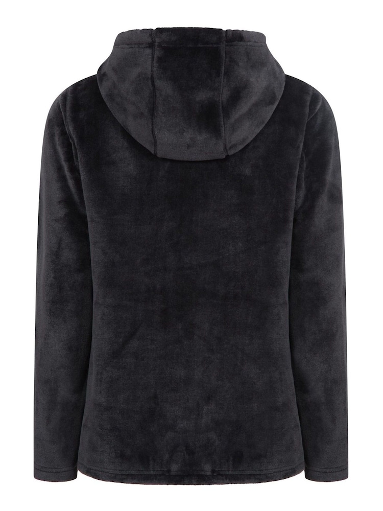 Mountain Warehouse Black Snaggle Womens Full Zip Hooded Fleece - Image 2 of 6