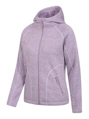 Mountain Warehouse Light Purple Nevis Womens Borg Lined Hoodie - Image 4 of 7