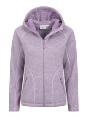 Mountain Warehouse Light Purple Nevis Womens Borg Lined Hoodie - Image 5 of 7