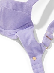 Victoria's Secret Precious Lavender Purple Essential Terry Wicked Swim Top - Image 4 of 4