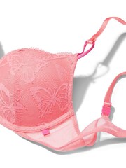 Victoria's Secret Cocktail Pink Lace Push Up T-Shirt Bra - Image 4 of 4