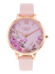 Lipsy Pink Floral Watch - Image 1 of 1