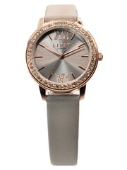 Lipsy Grey Diamante Face Watch - Image 4 of 4