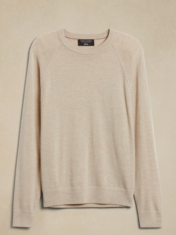 Banana Republic Cream Franco Italian Merino Crew Neck Jumper - Image 2 of 2