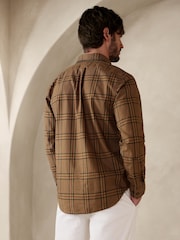 Banana Republic Brown Enzo Twill Shirt - Image 2 of 4