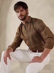Banana Republic Brown Enzo Twill Shirt - Image 3 of 4