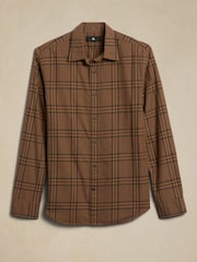 Banana Republic Brown Enzo Twill Shirt - Image 4 of 4