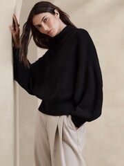 Banana Republic Black Landa Merino Jumper - Image 1 of 2