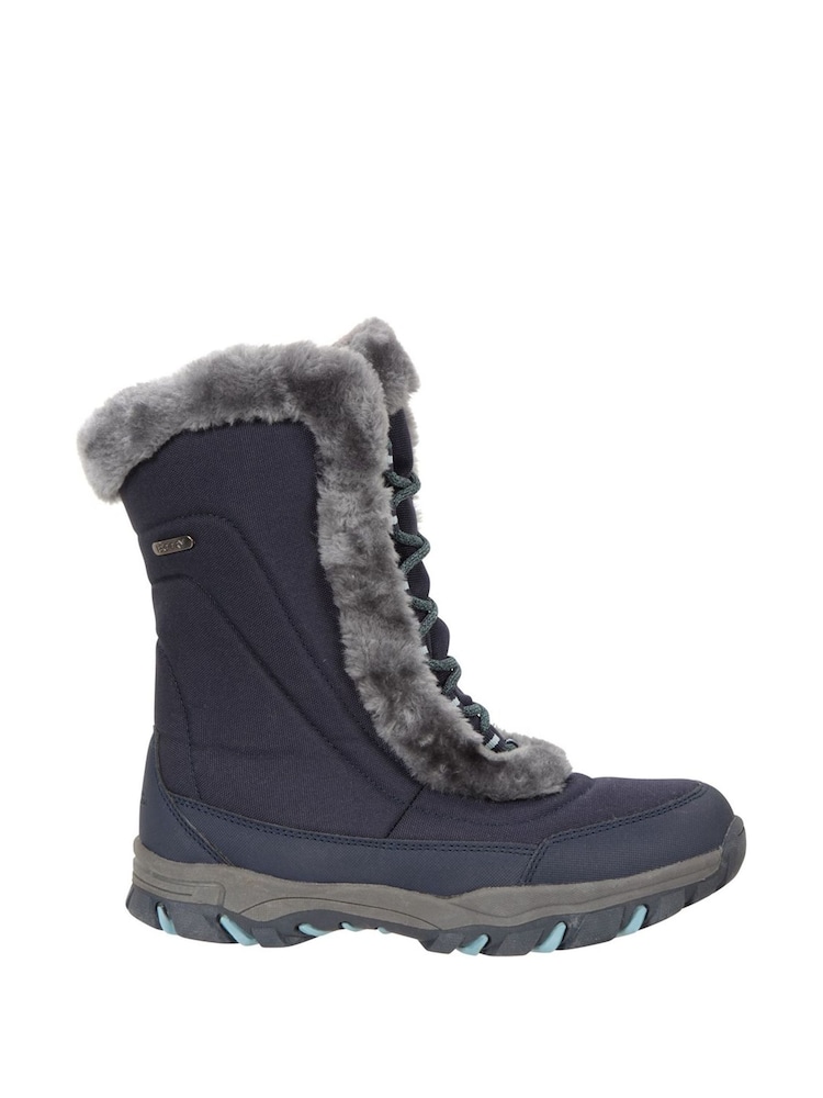 Mountain Warehouse Blue Ohio Womens Thermal Fleece Lined Snow Boot - Image 1 of 7