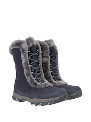 Mountain Warehouse Blue Ohio Womens Thermal Fleece Lined Snow Boot - Image 3 of 7