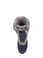 Mountain Warehouse Blue Ohio Womens Thermal Fleece Lined Snow Boot - Image 4 of 7