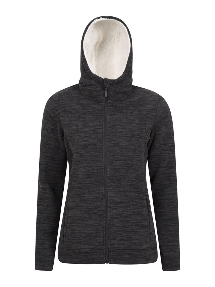 Mountain Warehouse Black Snowdonia Womens Fleece Hoodie - Image 1 of 6