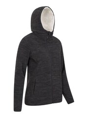 Mountain Warehouse Black Snowdonia Womens Fleece Hoodie - Image 2 of 6