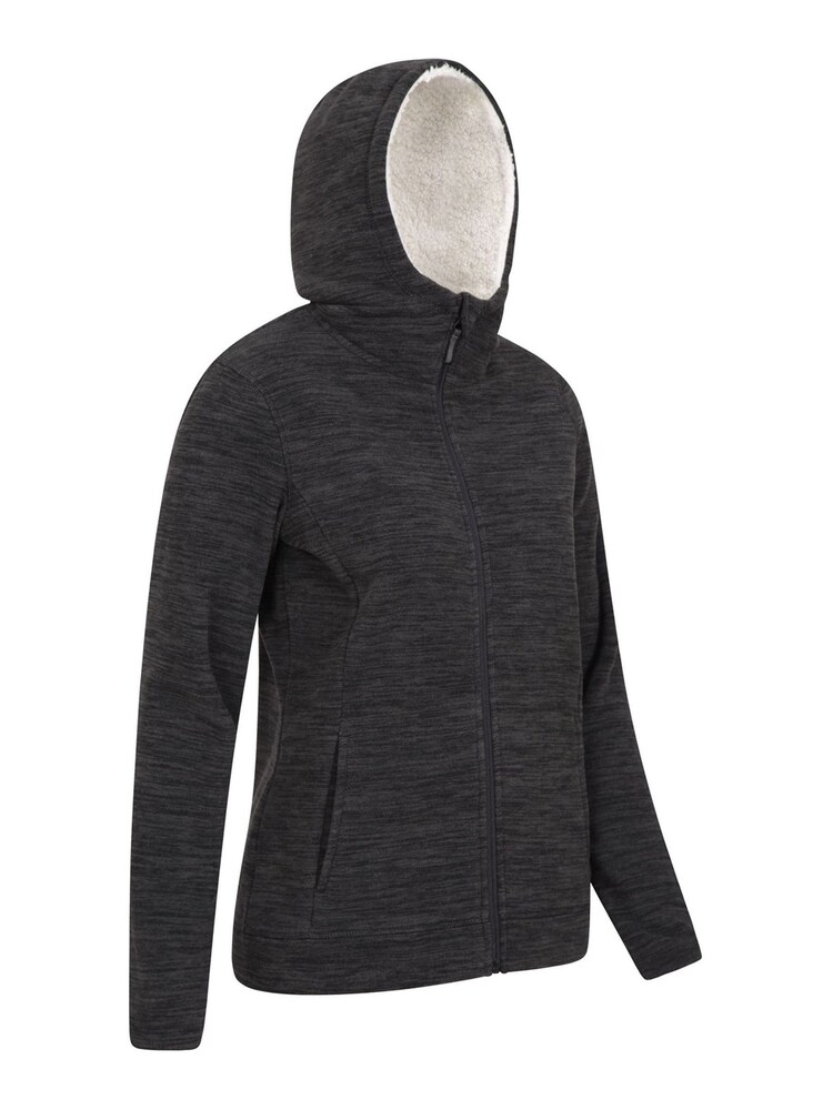 Mountain Warehouse Black Snowdonia Womens Fleece Hoodie - Image 2 of 6