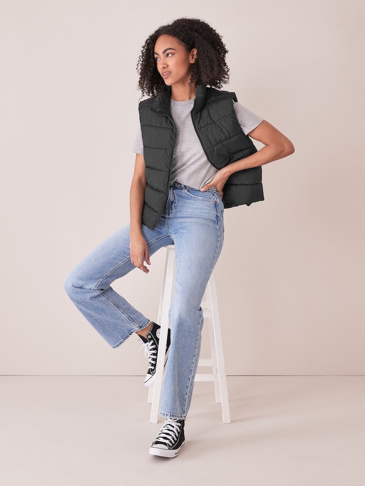 NOISY MAY Black Padded Gilet - Image 1 of 1 NOISY MAY Black Padded Gilet - Image 1 of 1