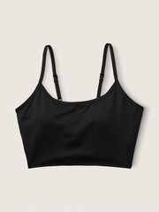 Victoria's Secret PINK Pure Black Seamless Lightly Lined Low Impact Sports Bra - Image 2 of 3