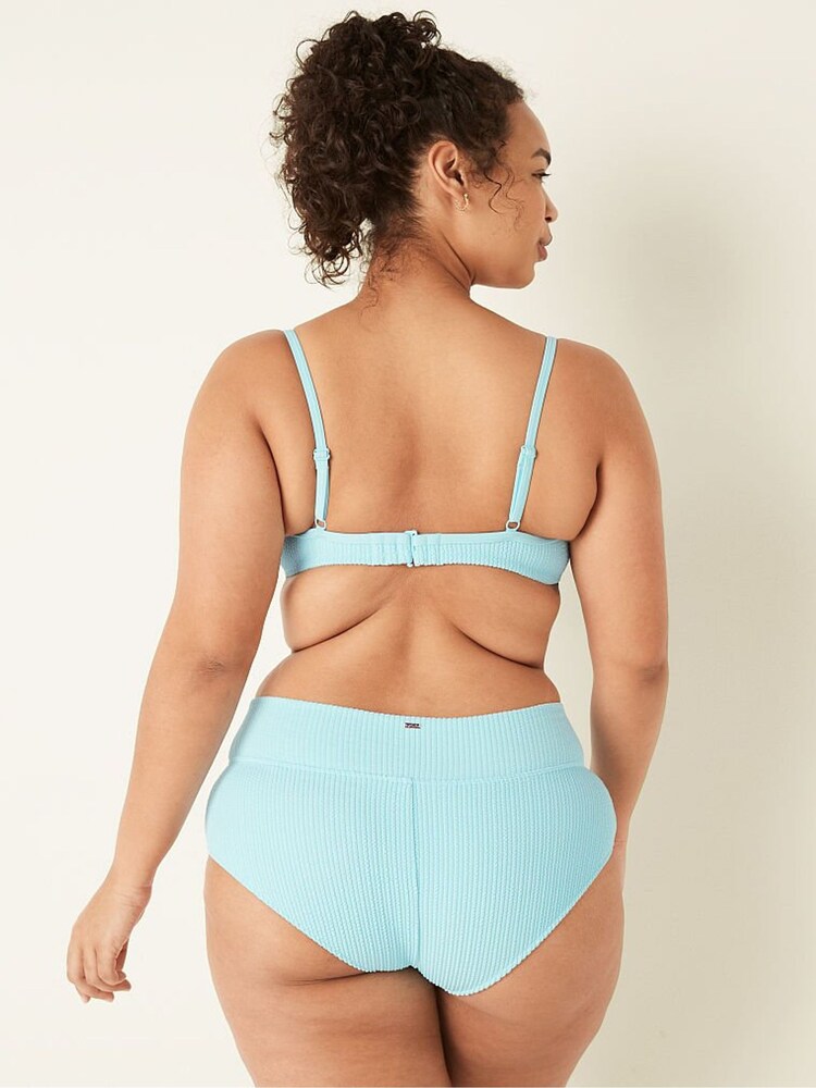 Victoria's Secret PINK Crinkle High Waist Shortie Swim Bottom - Image 2 of 4 Victoria's Secret PINK Crinkle High Waist Shortie Swim Bottom - Image 2 of 4