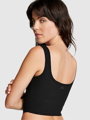 Victoria's Secret PINK Pure Black Cotton Corset Bralette - Image 2 of 4