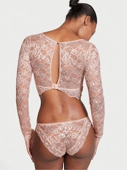 Victoria's Secret Allure Shimmer Long Sleeve Bra Top - Image 2 of 4