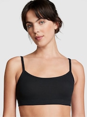 Victoria's Secret PINK Pure Black Waffle Bralette - Image 1 of 1
