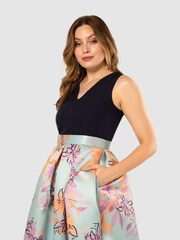 Closet Blue Pleated Skirt Dress - Image 5 of 6