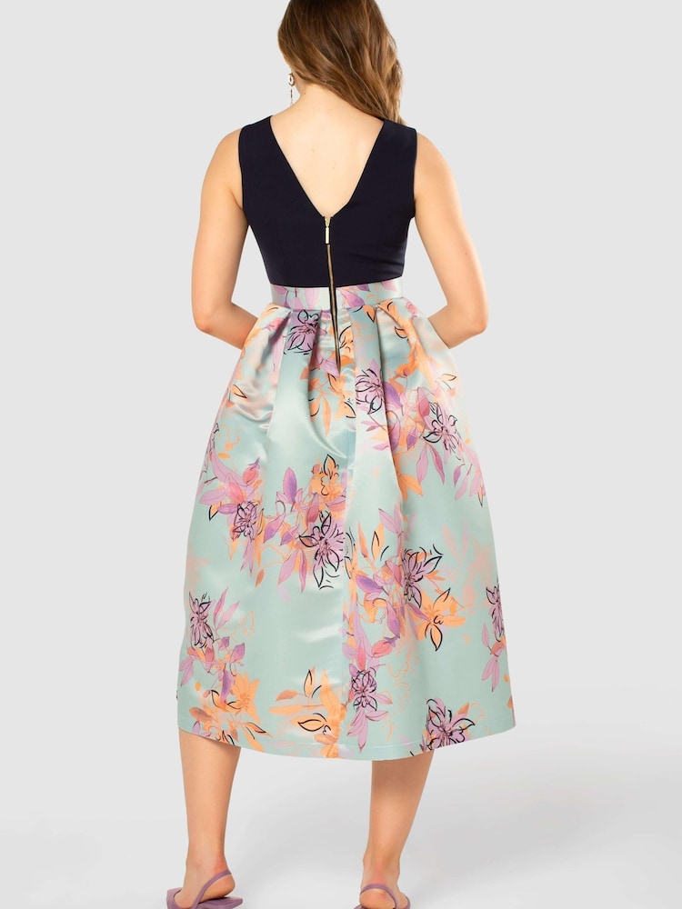 Closet Blue Pleated Skirt Dress - Image 6 of 6