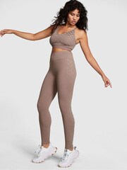 Victoria's Secret PINK Iced Coffee Checkered Seamless Workout Legging Shine - Image 1 of 3